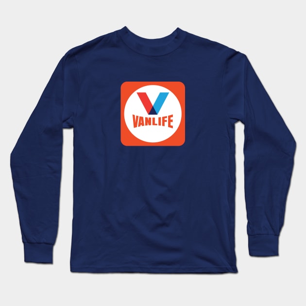 Vanlife Vintage logo Long Sleeve T-Shirt by CampWestfalia